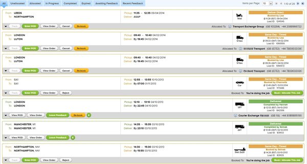 courier exchange Leicester